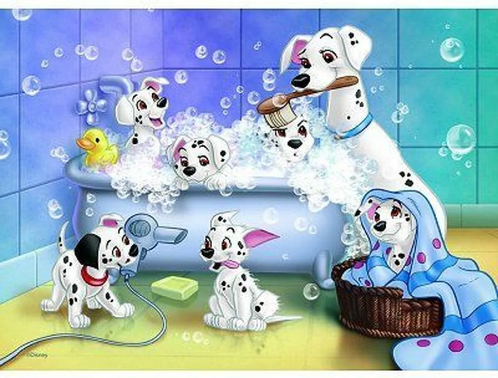 Puzzle Nathan Les 101 Dalmatiens Disney - Jeu éducatif de 100 pièces - 2