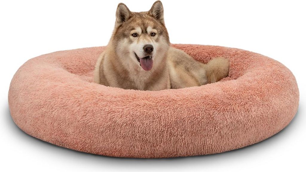 Hauskatzenbett, runde Kattebox, Ø 120 cm, weiches Produktbild 