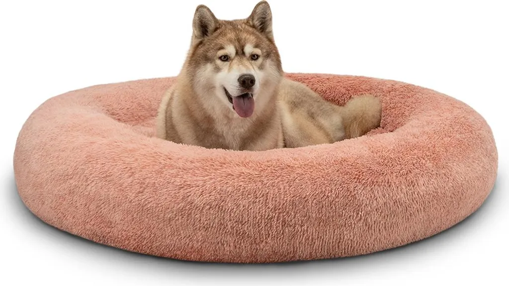 Lionto Letto Cani Design Rosa 120cm: Elegante Cuccia Peluche XL - 1