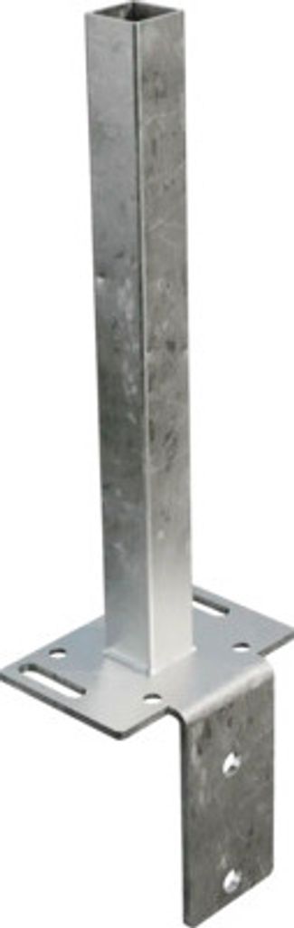 Konsole L-Stein GJ 49 9x9 cm für Alu-Steckzaunpfosten ohne Überstand