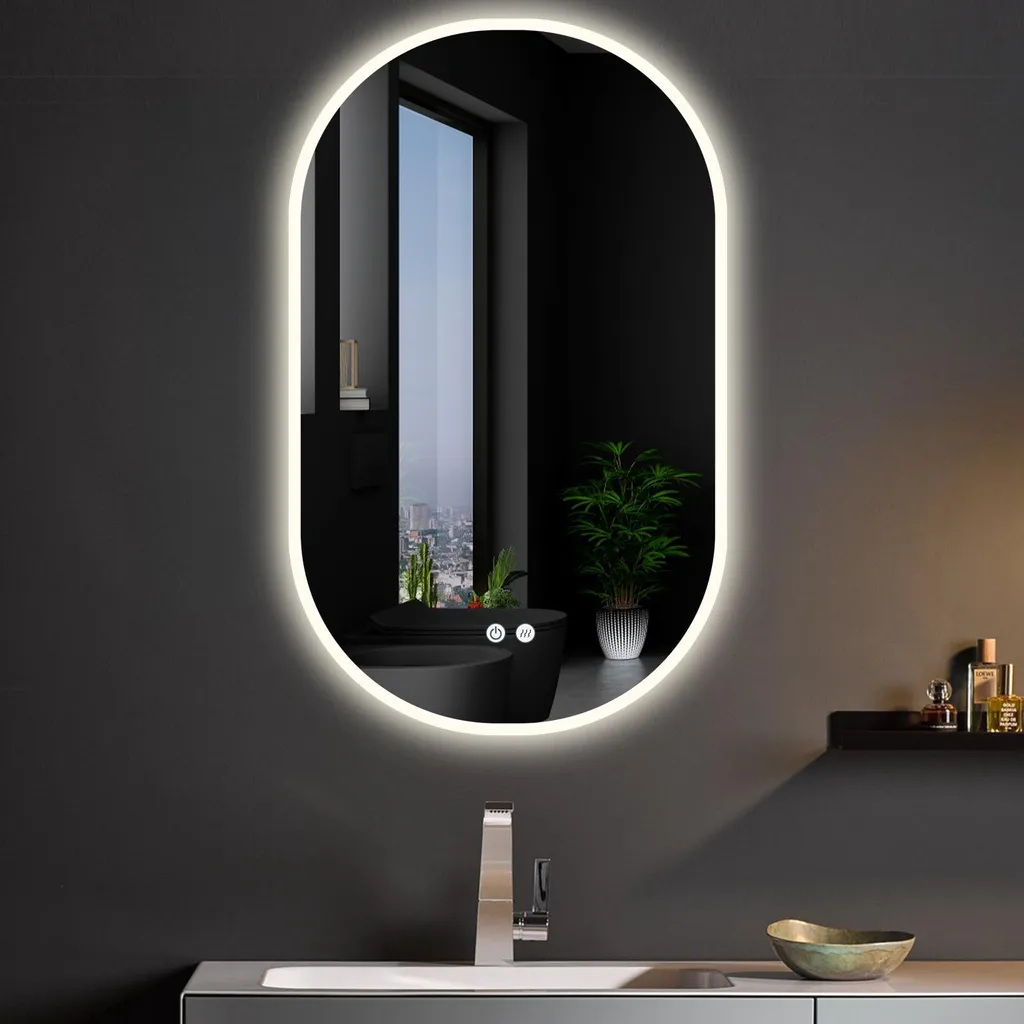 HOKO Specchio Ovale LED 45x75: La Tua Nuova Beauty Station