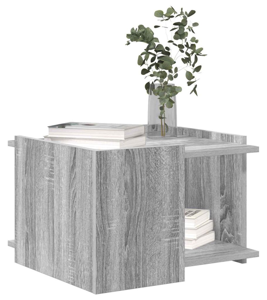 Möbel Couchtische - Grau - CLORIS Couchtisch Graues Sonoma 50,5x50x33 cm Holzwerkstoff,9.77 Kg - 538111
