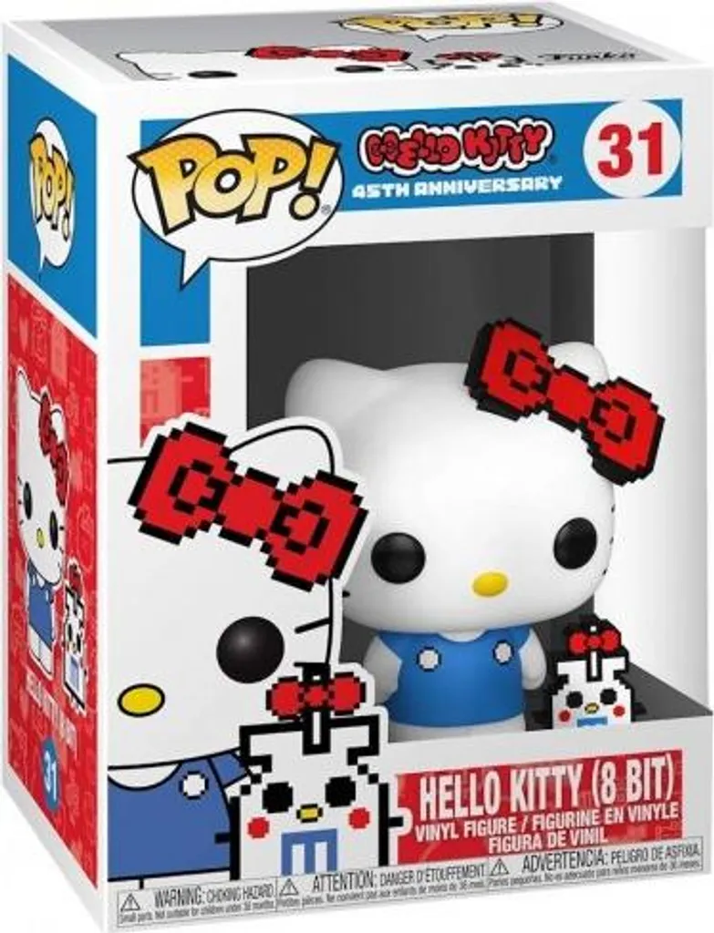 Hello Kitty Funko Pop 8Bit 31 Figurine 45e Anniversaire Design Pixelisé
