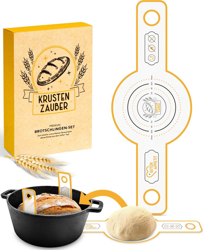 KRUSTENZAUBER Runde Brotschlinge aus langlebigen Silikon Produktbild 