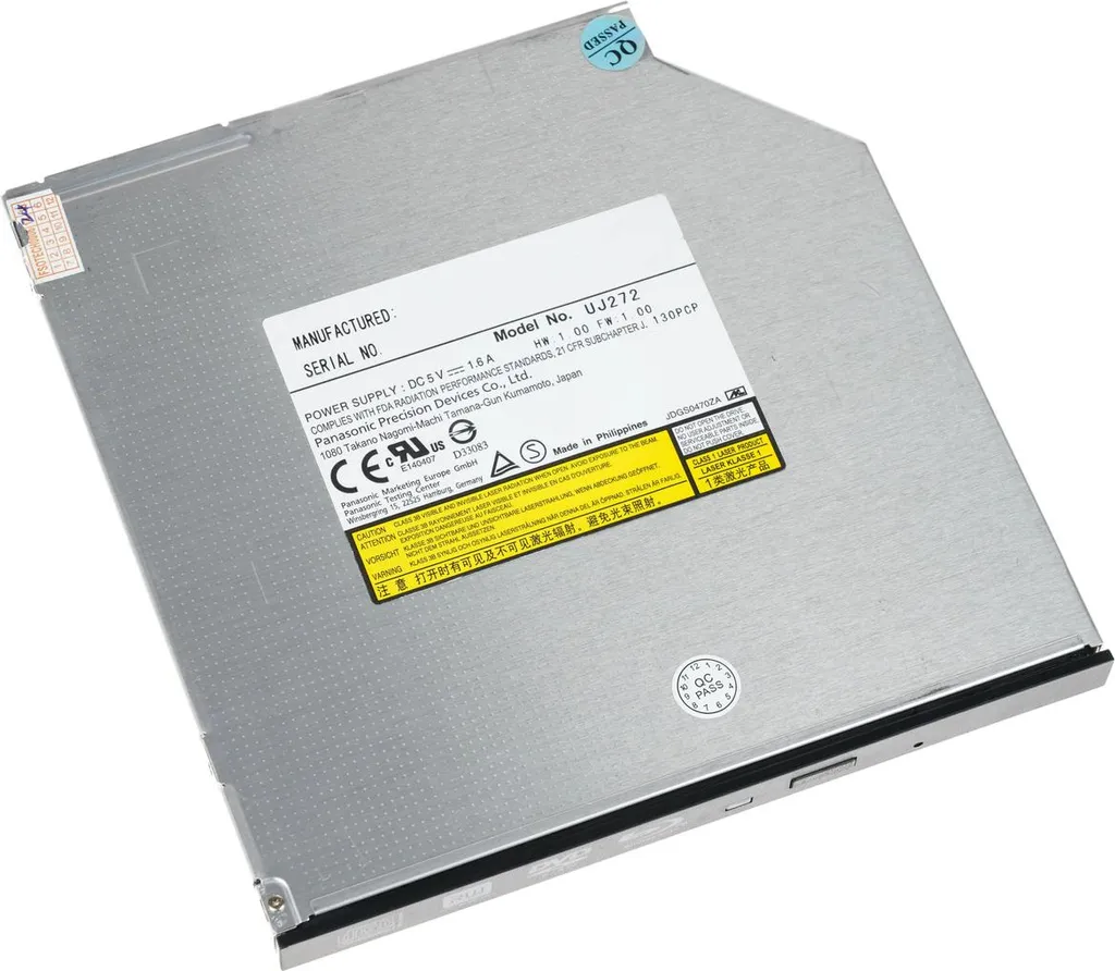 Graveur interne Blu-Ray Panasonic UJ272 et lecteur DVD compact PC