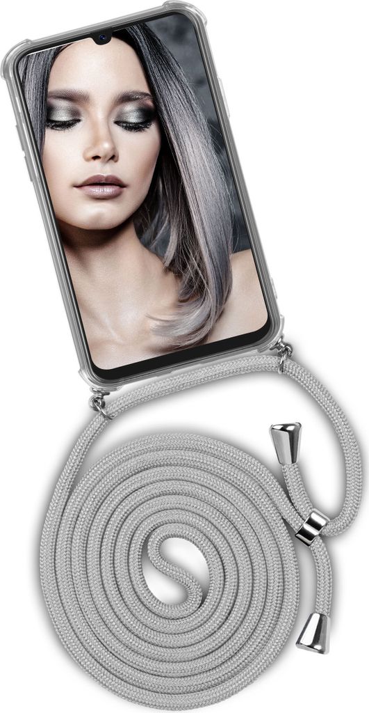 TWIST-Case + TWIST-Cord für Samsung Galaxy A20e, Farbe:Silverstar (Silber)