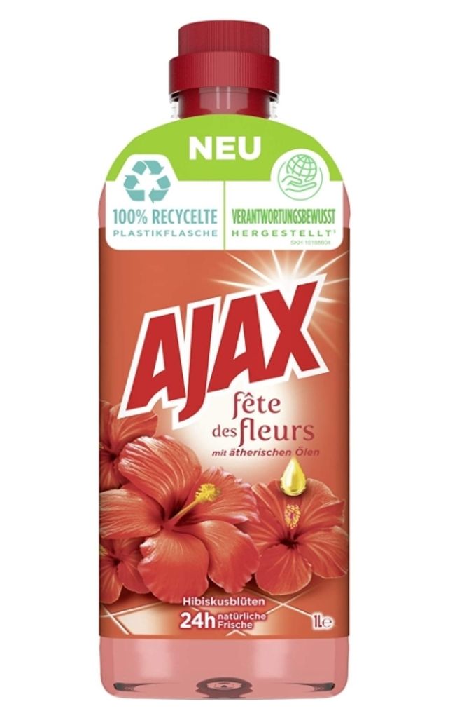 AJAX Allzweckreiniger 1 Liter Hibiskusblüte Produktbild 
