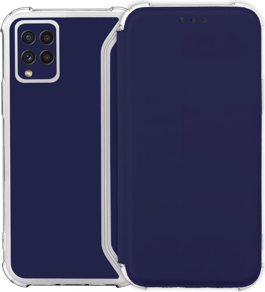 Samsung Galaxy A22 TPU Flip Case Dunkelblau