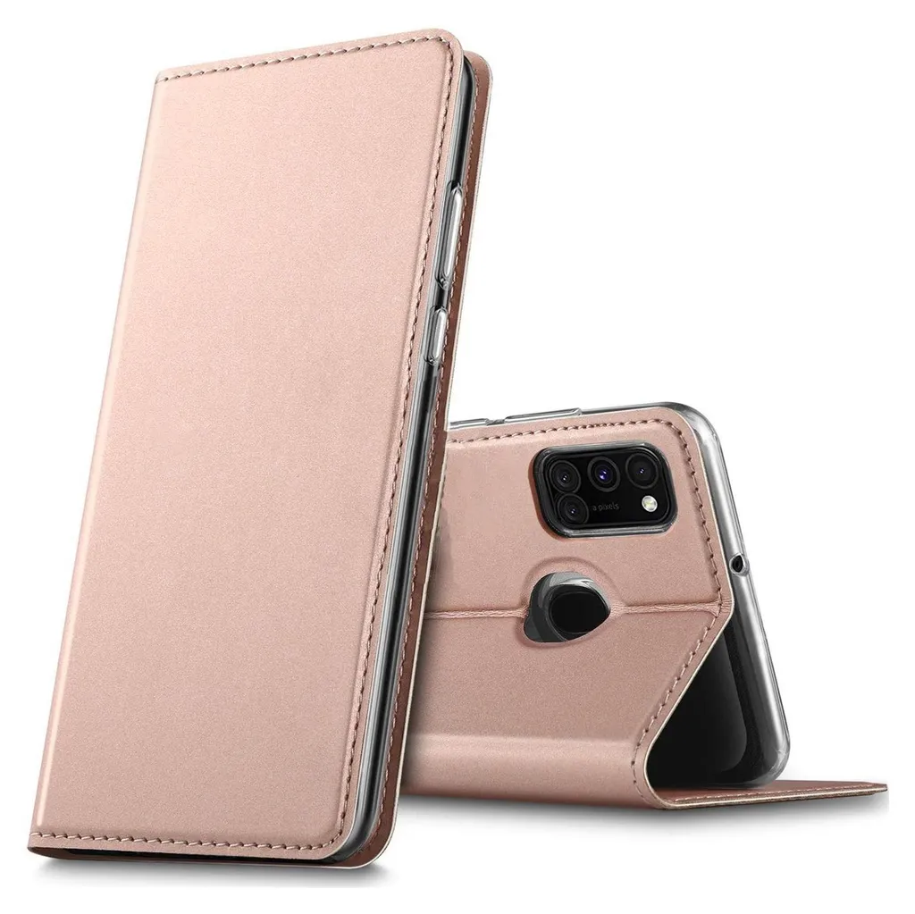 Custodia Samsung Galaxy A21s Libro: Cover Slim Flip in Pelle Premium