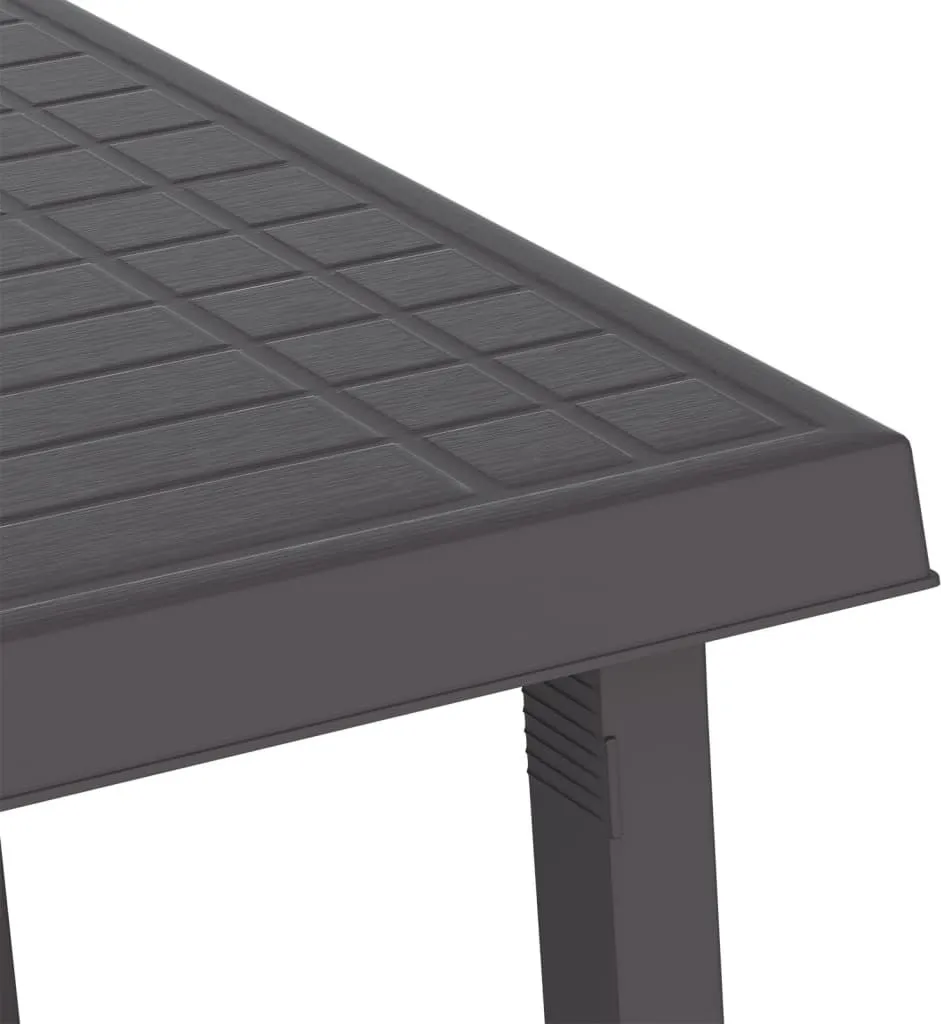 Table de pique-nique anthracite en polypropylène pour extérieur 79 cm - 5