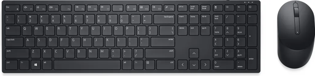 Combo Clavier et Souris Sans Fil DELL KM5221W Noir AZERTY pour Bureau