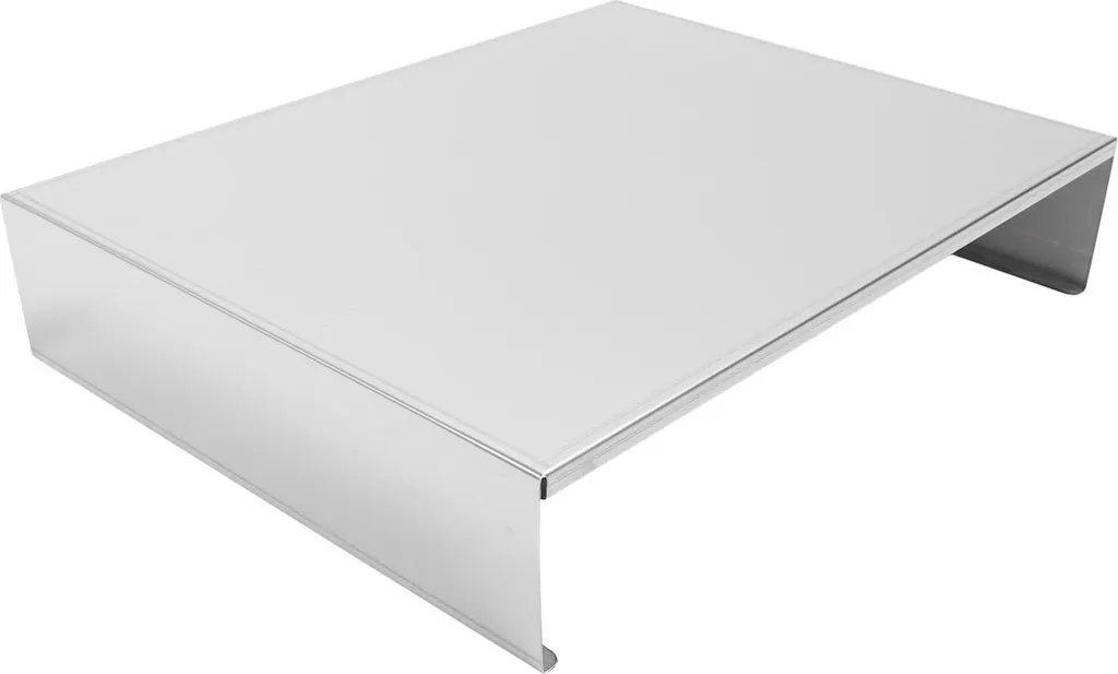 Protège-plaque de cuisson inox 30x40x7 cm - Support robuste de cuisine - 7