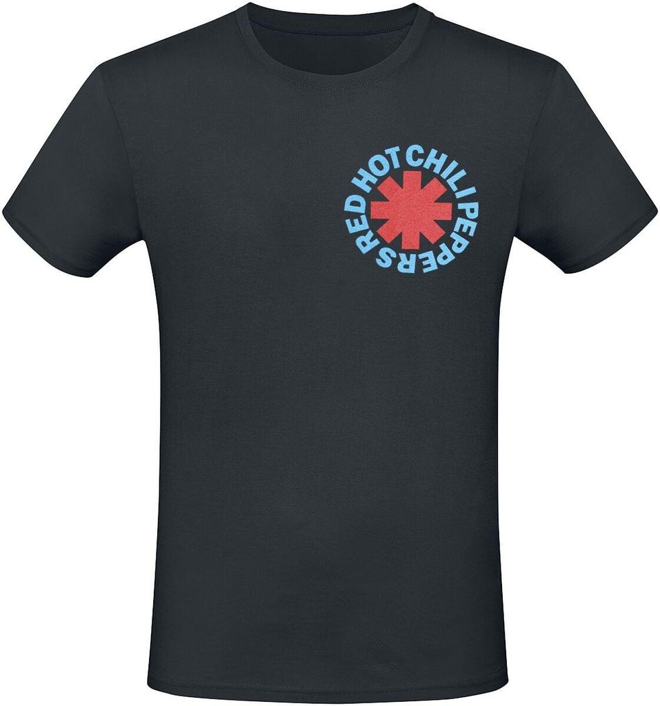 Red Hot Chili Peppers T-Shirt Herren Crest schwarz S