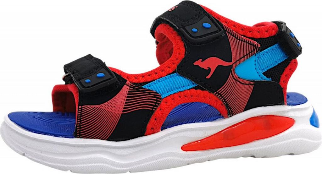 KangaRoos K-SLS Ruffy Kinderschuhe Jungen Sandale Rot Freizeit, Schuhgröße:34 EU