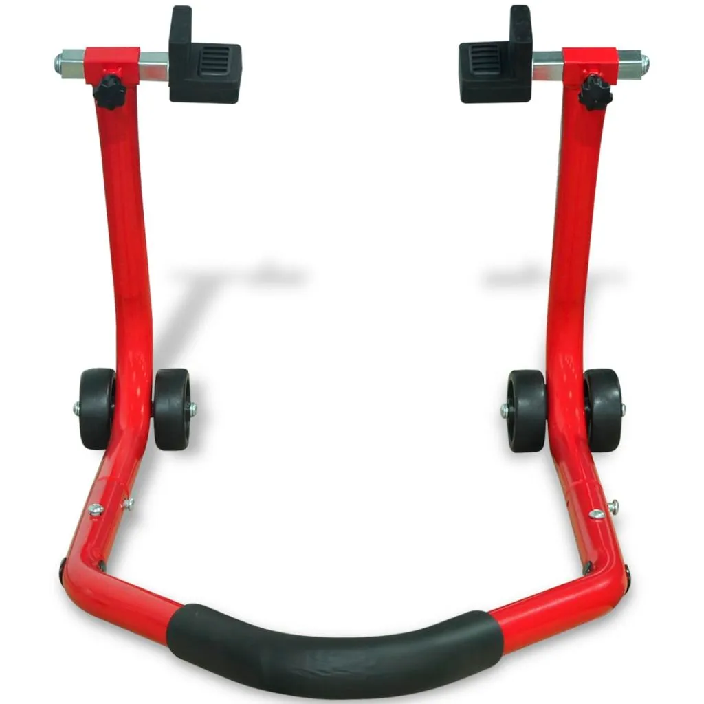 vidaXL Paddock cavalletto moto posteriore rosso