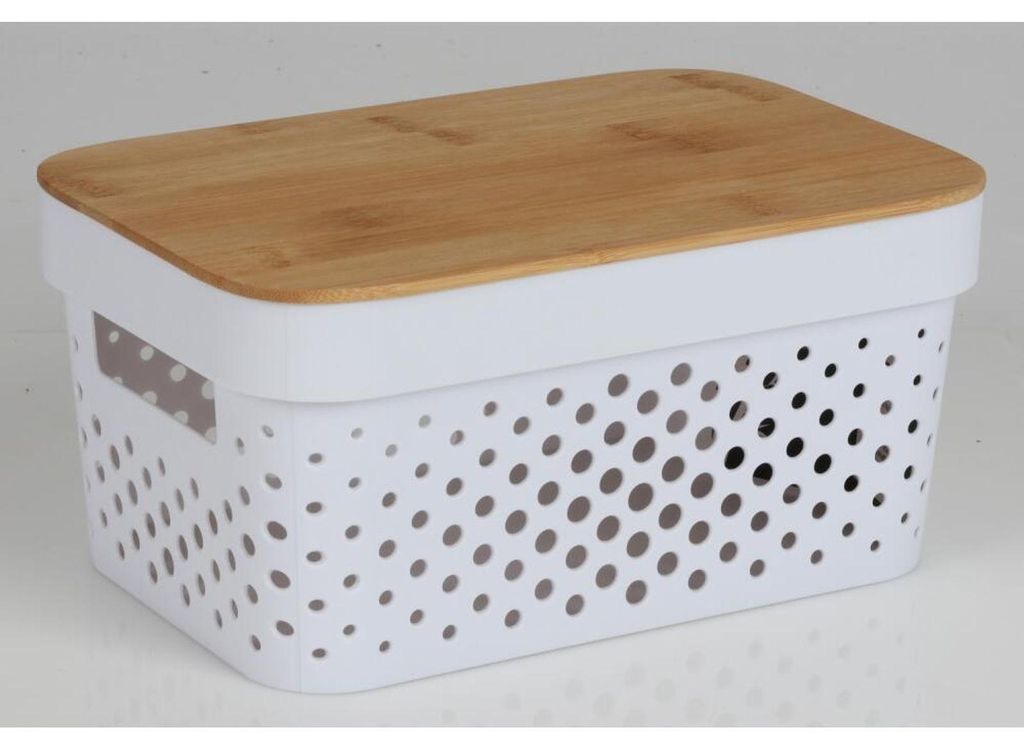 Aufbewahrungsbox 4,5L mit Bambusdeckel Allzweckbox Produktbild 