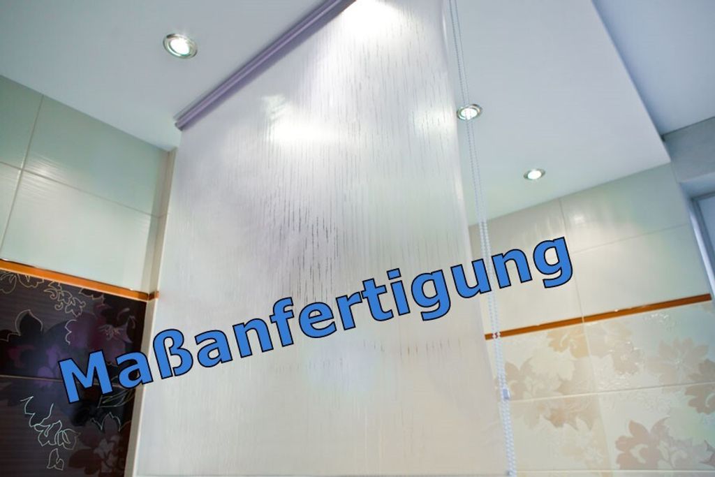 Maßanfertigung Halb-Kassetten Duschrollo - Breite und Länge Produktbild 