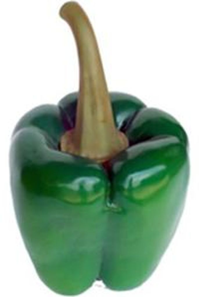 Design Garten Skulptur Figur Paprika Laden Dekoration Deko Aussteller 58cm Neu