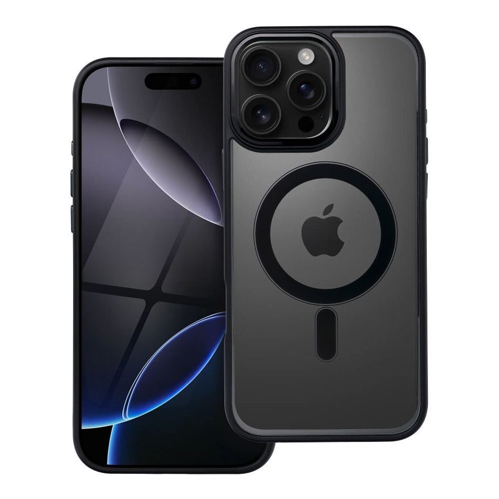 Case passend für iPhone 16 PRO MAX Color Edge Mag Cover kompatibel mit MagSafe black