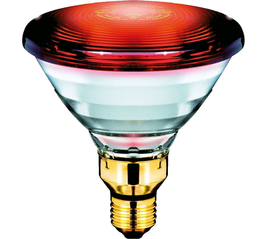 Philips Infrarotlampe PAR 38 Wärmelampe 150W Reflektor Glühlampe Glühbirne rot