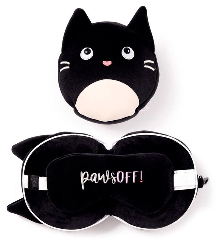 Resteazzz Coussin de voyage pour chat félin, masque pour Image du produit 