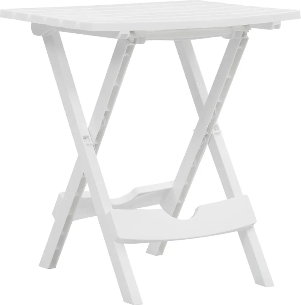 Tavolo da Campeggio Bianco 44,5x38,5x50 cm | Pieghevole e Portatile