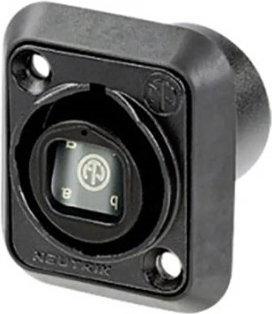 Connecteur châssis fibre optique LC Neutrik QUAD NO4FDW-A noir pro