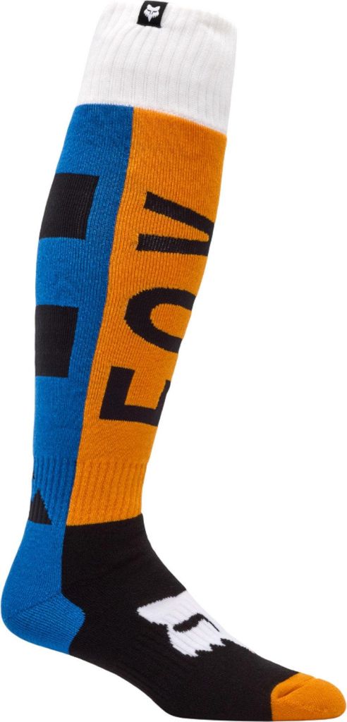 FOX 180 Collect Motocross Socken, blau/orange, L
