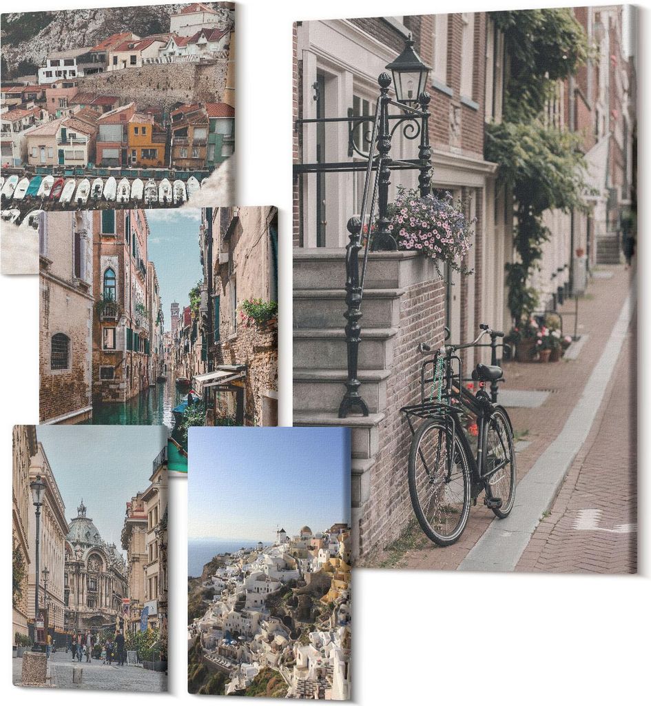 Leinwandbilder Mehrteilig 5-teilig – Modernes Design – Hochwertiger Polycanvas Kunstdruck – Wanddekoration & Wandkunst – Bilder für Zuhaus...