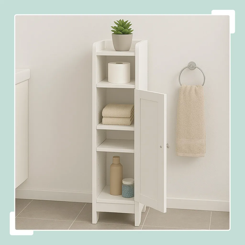 Relaxdays Mobile Bagno Bianco - Arredo Shabby Chic e Moderno - 3