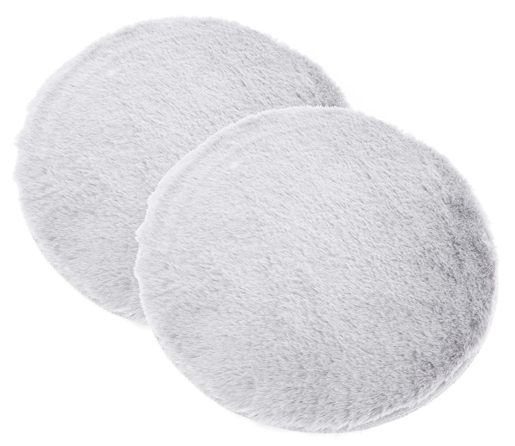 Heimtexland Sitzkissen Fellimitat Hase Kuschelig Weiche Stuhlauflage Kunstfell Bank Kissen Chalet Deko Fell Holzbank Stuhlkissen Sitzauflage Typ838...