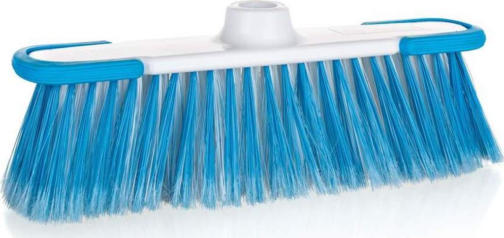 BRILLANZ Besen EXKLUSIV 32 cm mit Italienisch Faden, weiß-hellblau