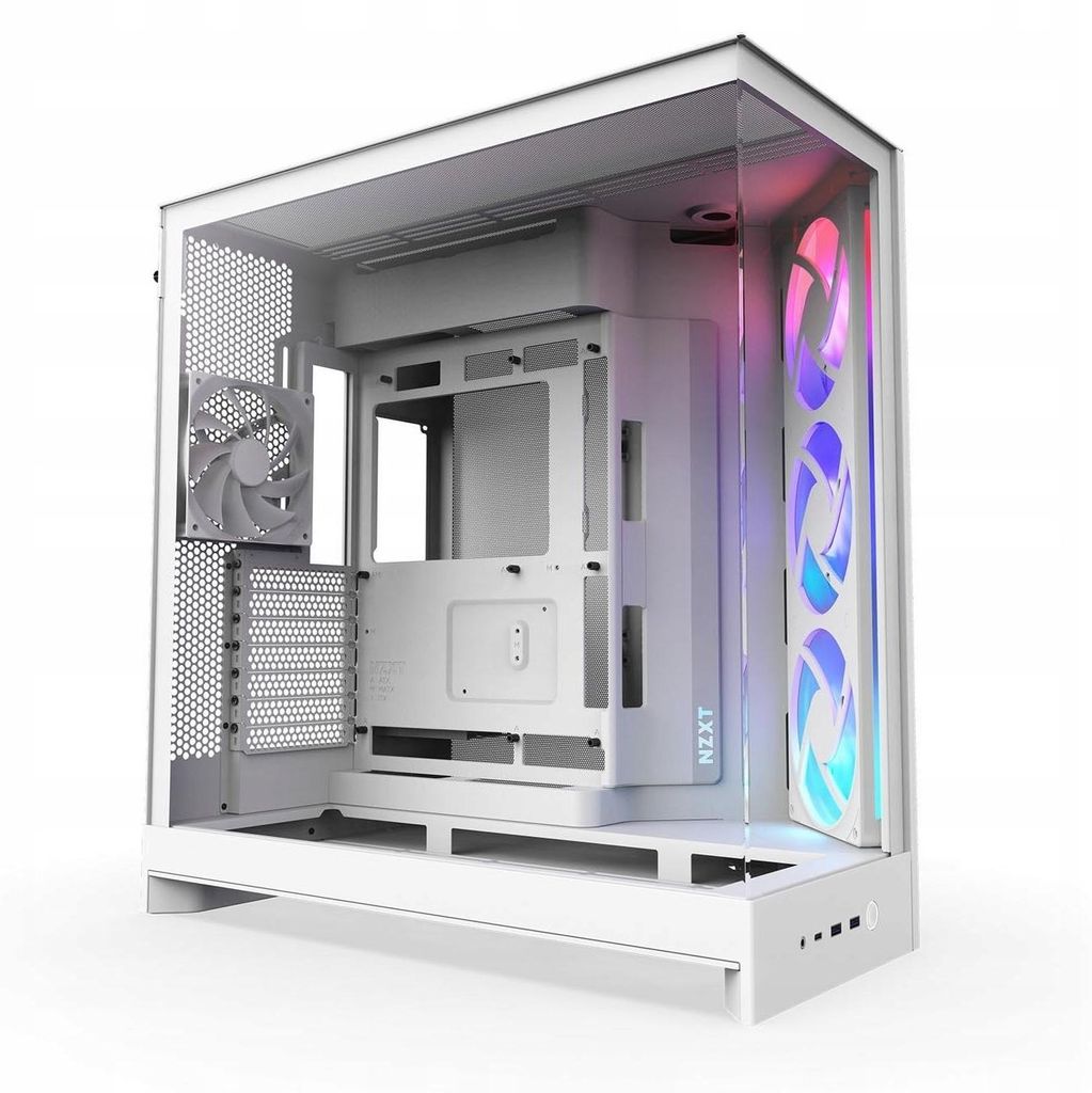 NZXT H9 Flow RGB+, Midi Tower, PC, Bílá, ATX, EATX, Micro Obrázek produktu 