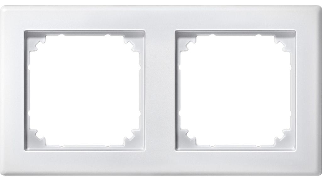 MERTEN Rahmen 2-fach 484219 M-SMART polarweiss 484219 Immagine del prodotto 