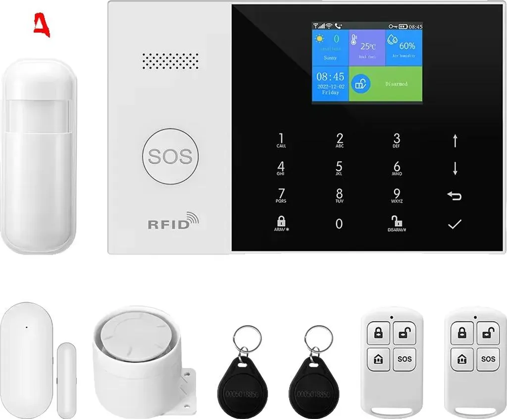 Système de sécurité domestique sans fil Kit A 4G WiFi pour maison