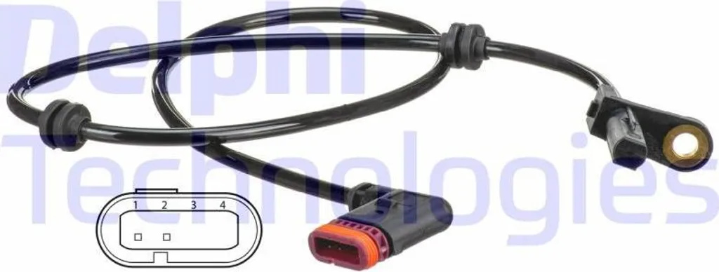 Ricambio Sensore ABS Posteriore Delphi SS20543 Mercedes S-Class OE 2215400917