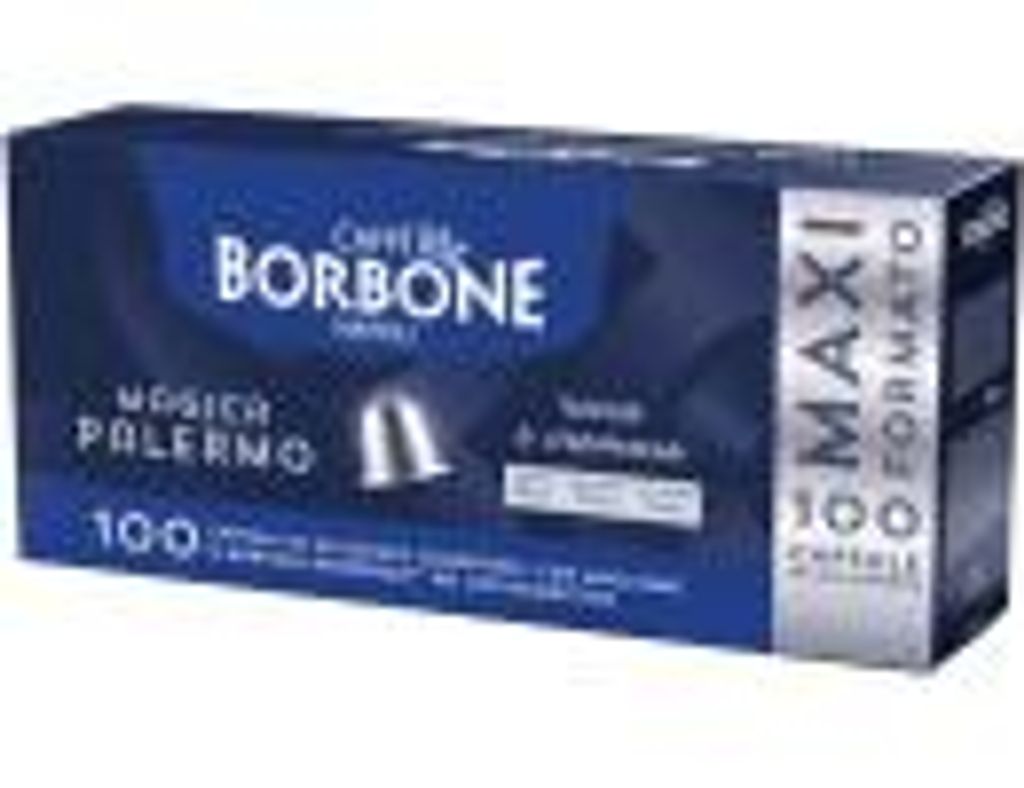 100 Nespresso Magica Palermo kompatible Borbone Kaffee Aluminiumkapseln Caffè Borbone