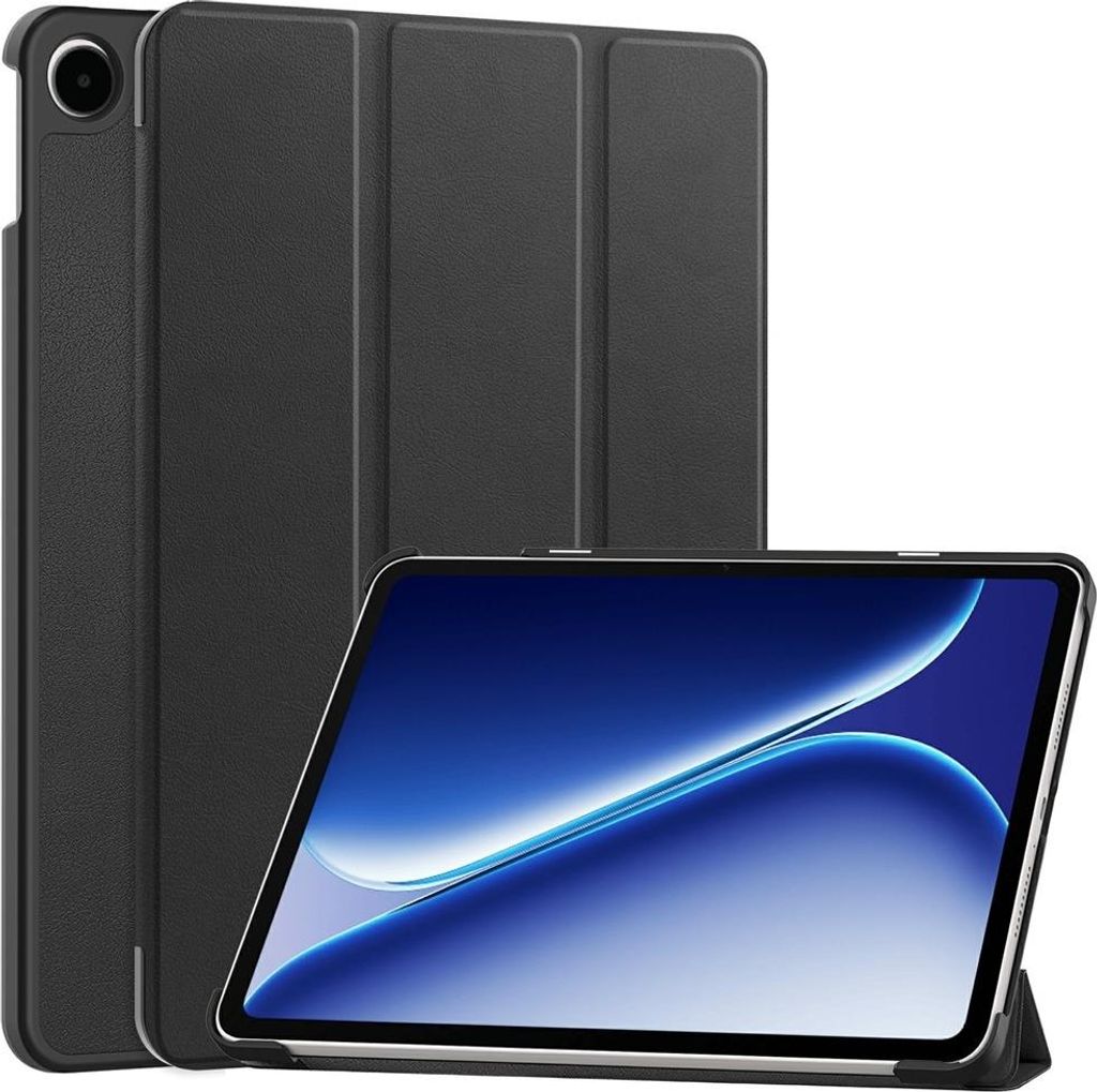 OnePlus Pad Go 2 Hülle - Coverup Tri-Fold Ständer Klapphülle mit Schlaf/Wach-Funktion - Schwarz