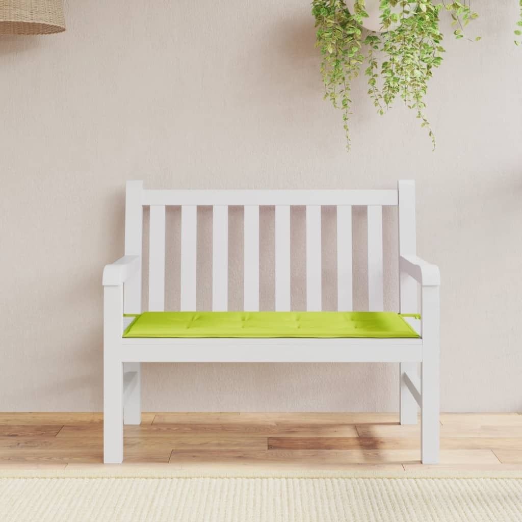 The Living Store Gartenbank-Auflage Hellgrün 100x50x3 cm Oxford-Gewebe