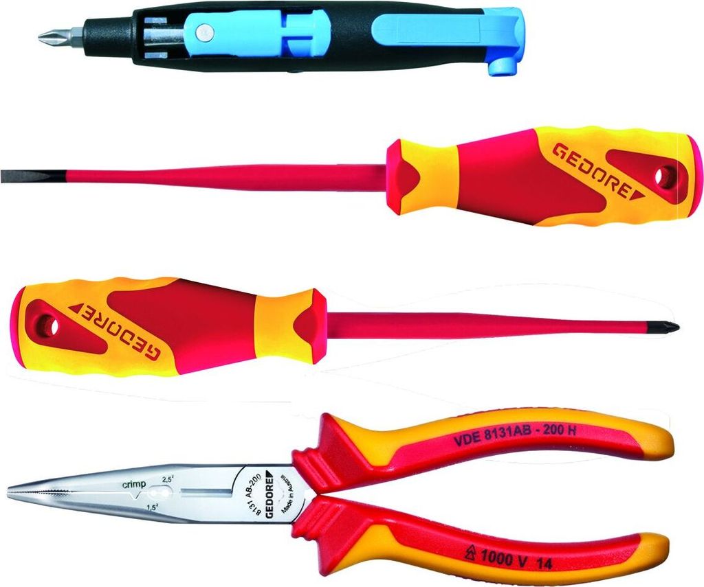 GEDORE 1102-006 VDE VDE-Werkzeugsatz 4-teilig in L-BOXX Mini, 2951770
