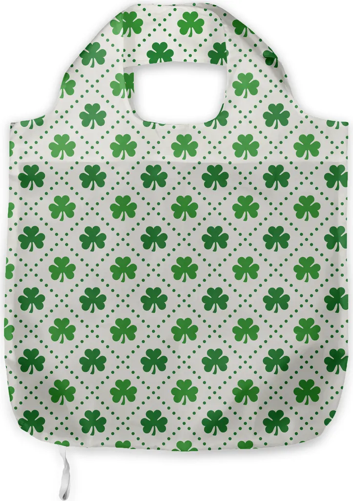 ABAKUHAUS Borsa Irlandese in Tessuto Quadrifoglio - Shopping Bag Eco