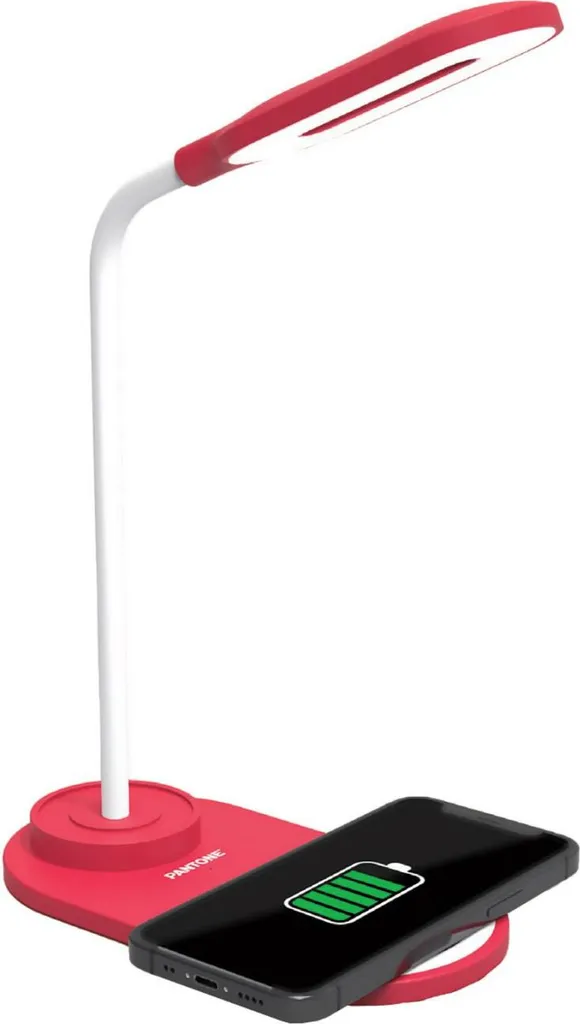 Lampe de table stable Celly PT-LD001R1 rouge fini les reflets sur écran
