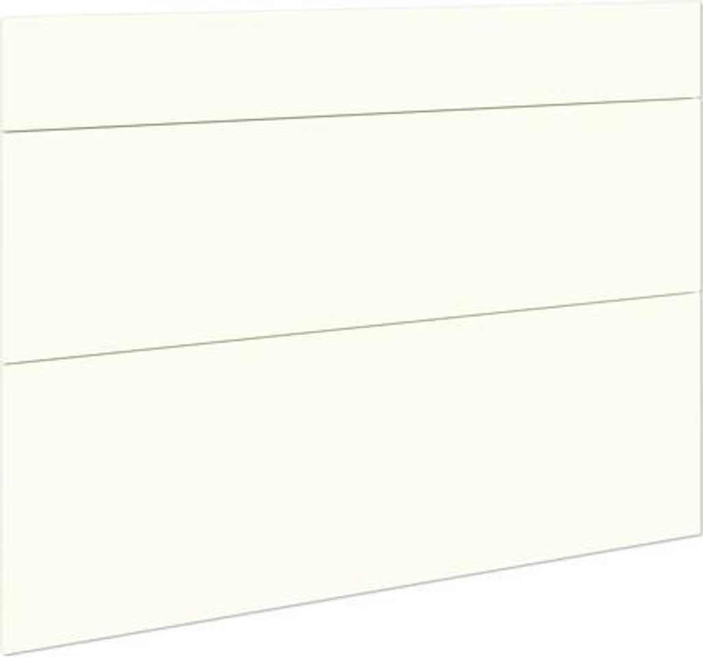 PICCANTE Smart Frontenset Unterschrank 90 cm 1 Schubkastenblende und 2 Auszugblenden SOFT WHITE AD""