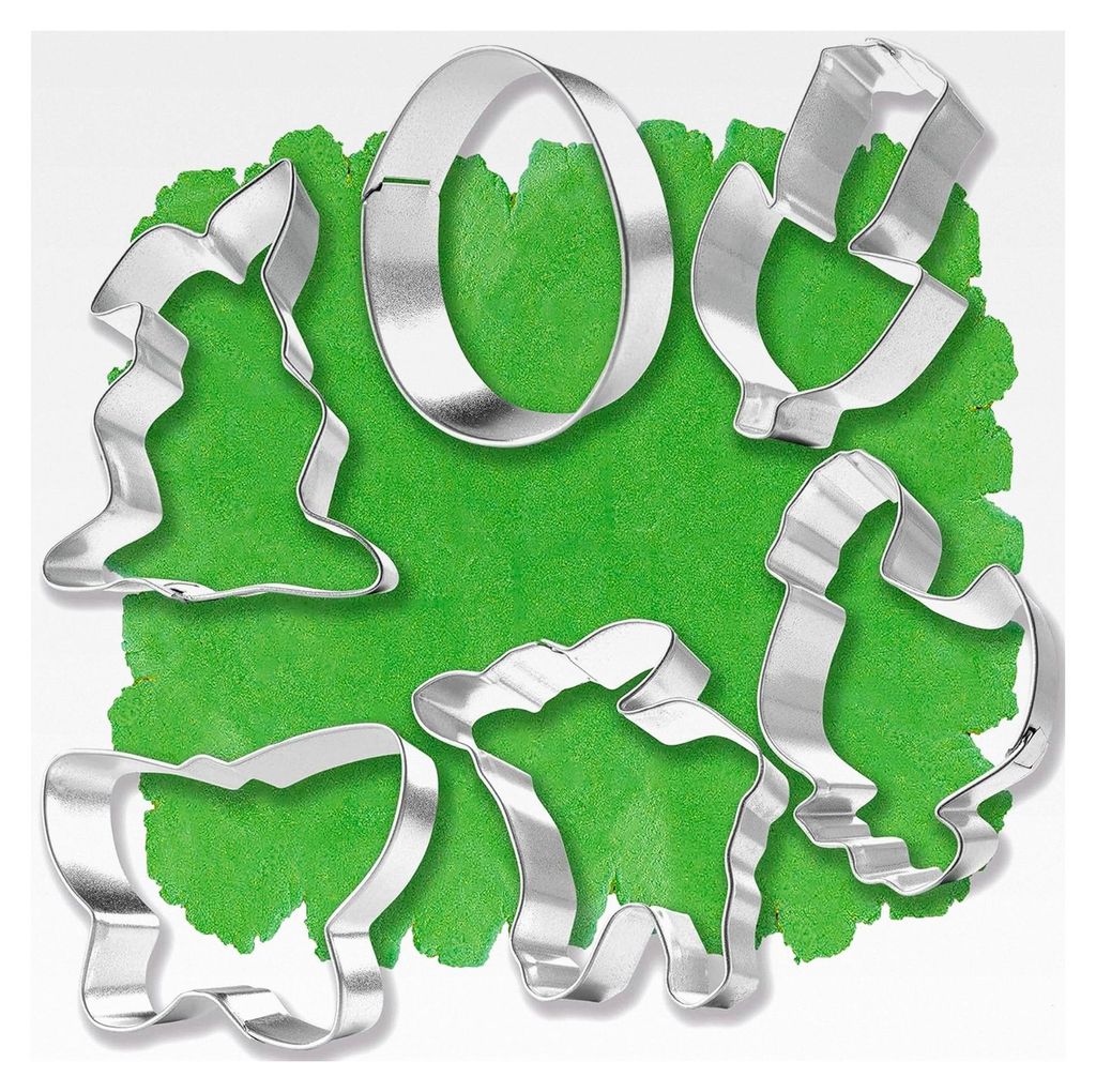 Ausstechformen für Ostern - 6 x Keksausstecher mit verschiedenen Motiven - Ausstecher für Kekse und Osterdekoration - Frühlingshafte Plätzchena...
