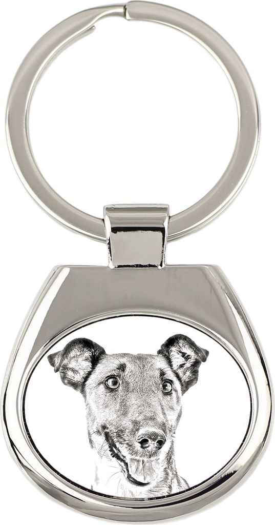 Fox Terrier Glatthaar, Foxterrier - Schlüsselanhänger mit Hund, Anhänger mit Aufdruck, personalisierter Anhänger der Marke Art-Dog