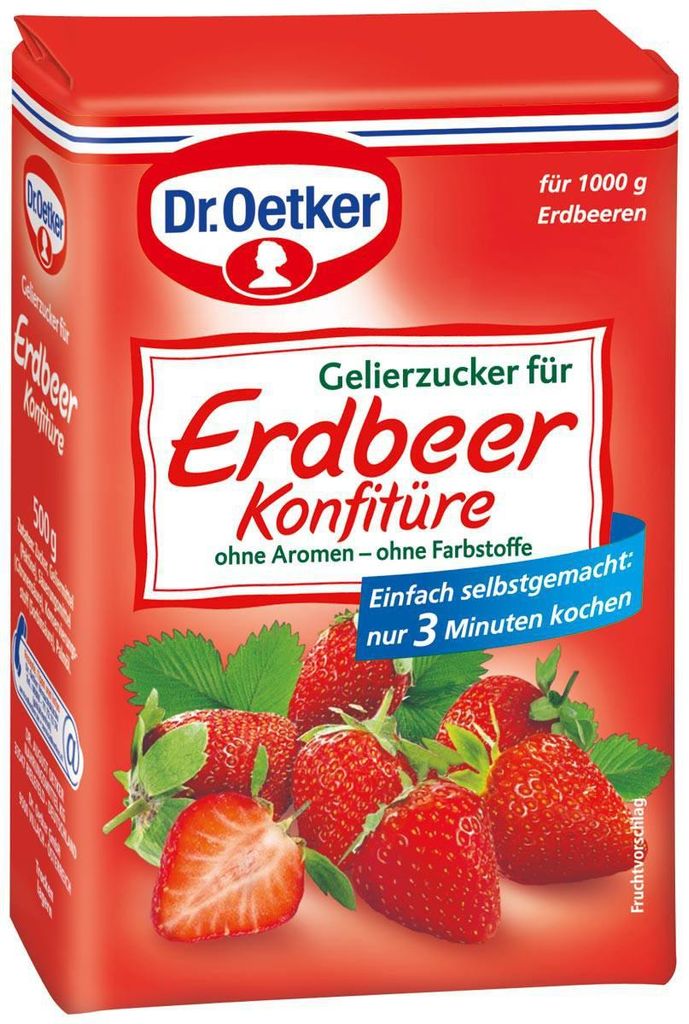 Dr. Oetker - ERDBEER Gelierzucker - 500g Tüte