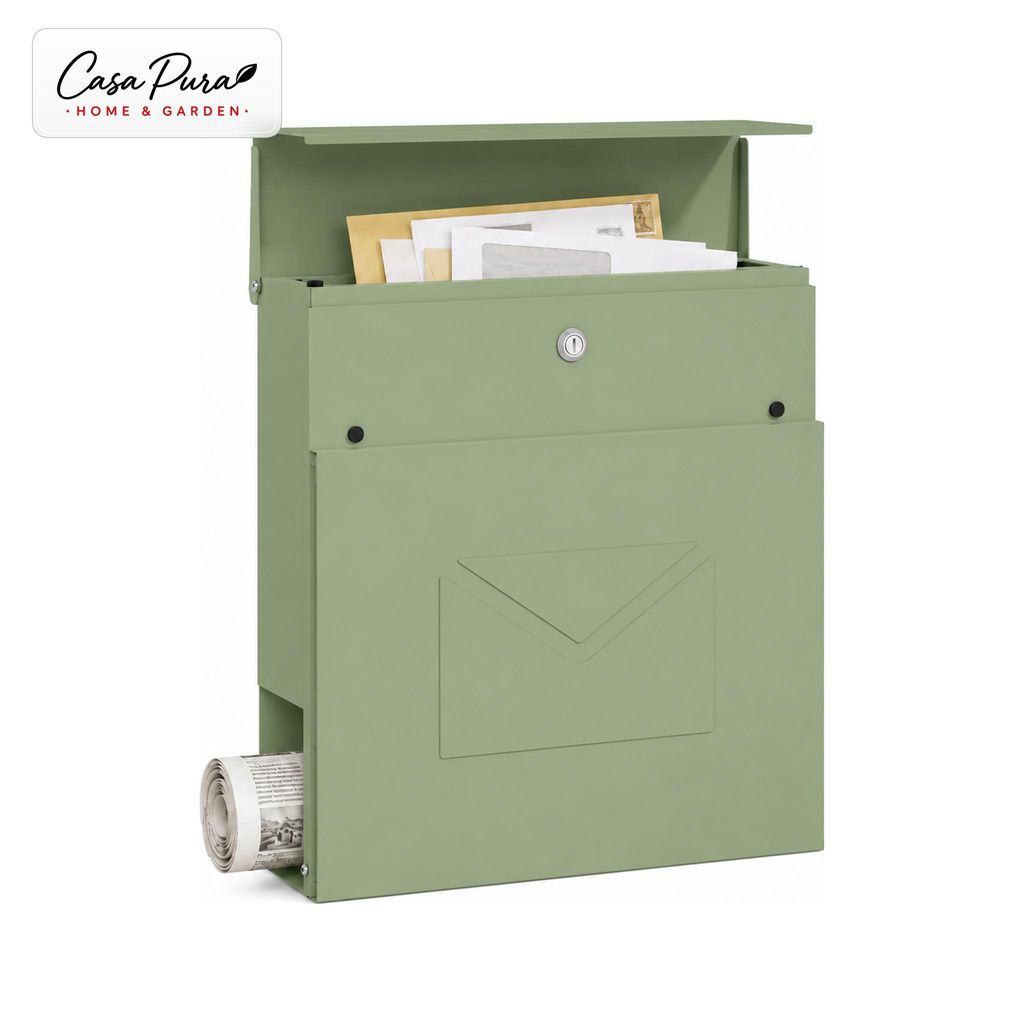 Briefkasten Laurent Wandbriefkasten mit Zeitungsfach Produktbild 