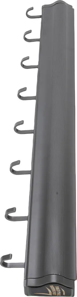 Séchoir mural gris avec filet rétractable - Support linge 60cm pliable - 5