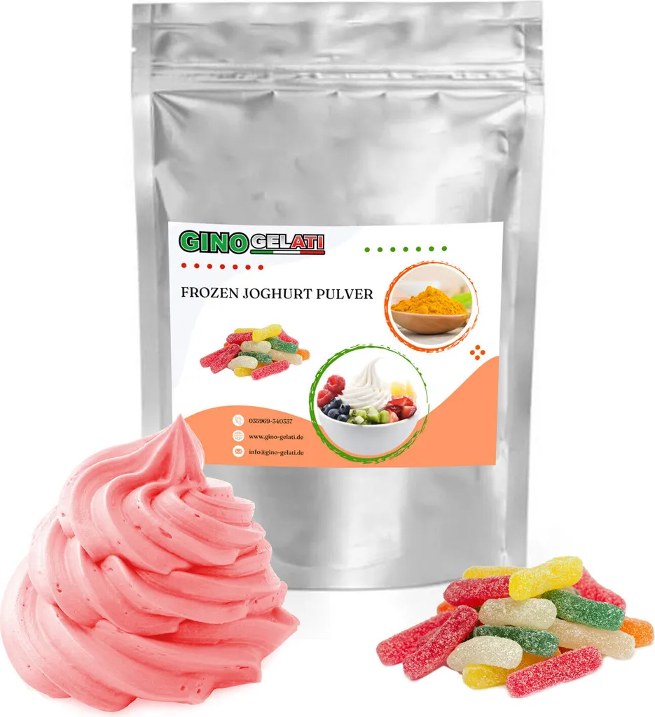 Tutti Frutti Frozen Joghurt Pulver 333g - Preparato Professionale Casa