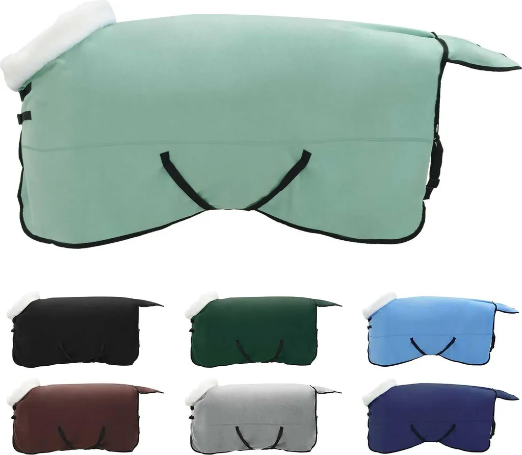 Coperta Cavalli vidaXL 145cm Pile Verde | Protezione e Benessere